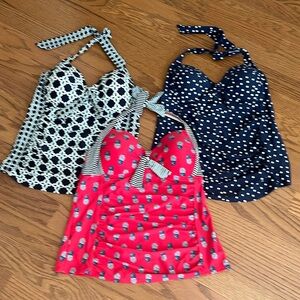 Lot of 3 Merona Tankini Tops